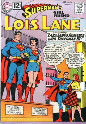 【lois Superman】 Superman's Girlfriend Lois Lane # 36 VERY FINE NEAR MINT October