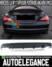Mercedes Cla W117 Diffusor Hinten Unten Stoßstange Hinten AMG Schwarz Matt