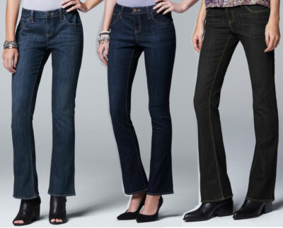 Simply Vera Wang Luxury Bootcut Denim 