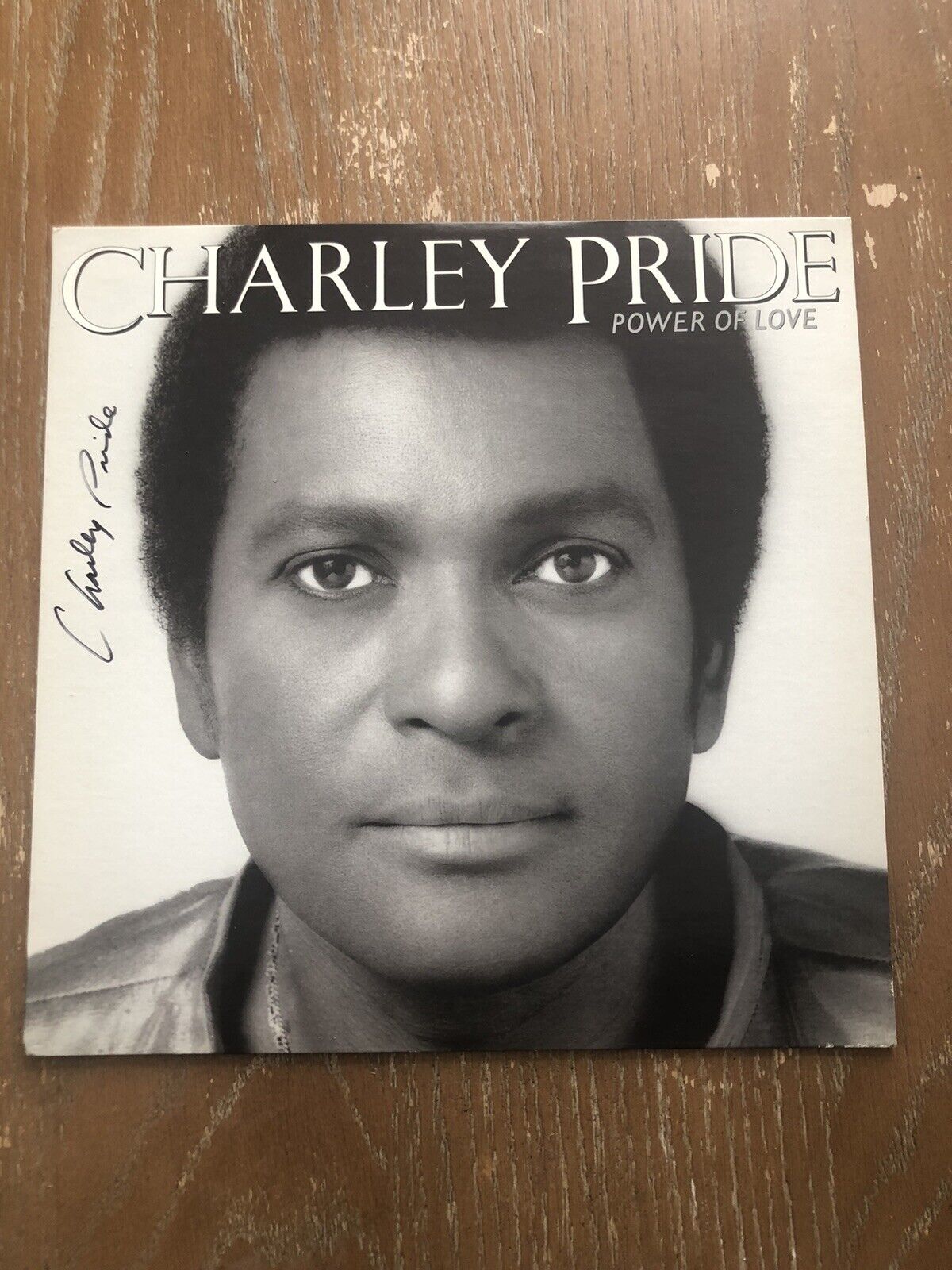 Charlie Pride Signed Vinyl LP Very Good Used