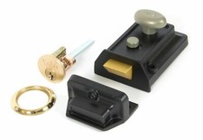 From The Anvil Black Traditional Night Latch