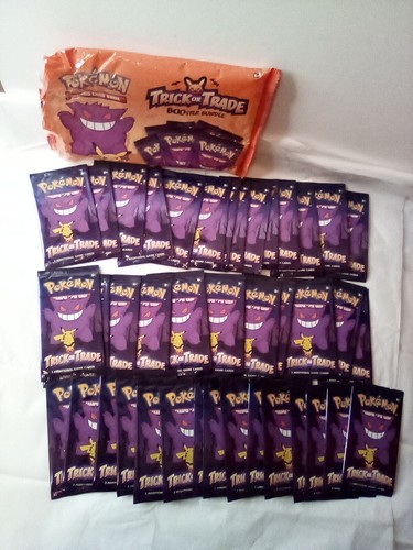 Pokemon TCG Cards Trick Trade Booster Bundle 40 Mini Halloween sealed packs - Picture 3 of 7