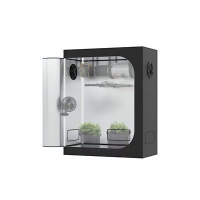 a Growbox 120x60x150 Deluxe 600D Gewächshaus Grow Zuchtzelt Growzelt Zelt Box a
