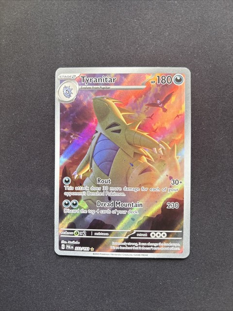 Pokemon Tyranitar Holo Rare 222/193 - SV02 Paldea Evolved Near Mint