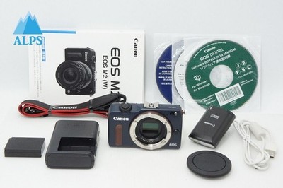 Canon EOS M2 18.0MP Digital Mirrorless Camera Bay Blue Body w/ 90EX #260324i