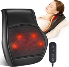Neck and Back Massager for Pain Relief Deep Tissue with Heat, Shiatsu Shoulder