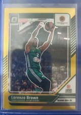 LORENZO BROWN 2024-25 Donruss EuroLeague #60 Optic GOLD Prizm #09/10
