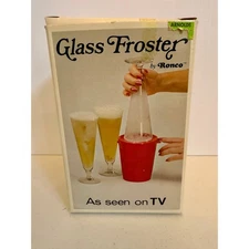 Ronco Glass Froster As Seen On TV Barware Chills Glasses Instantly Vintage