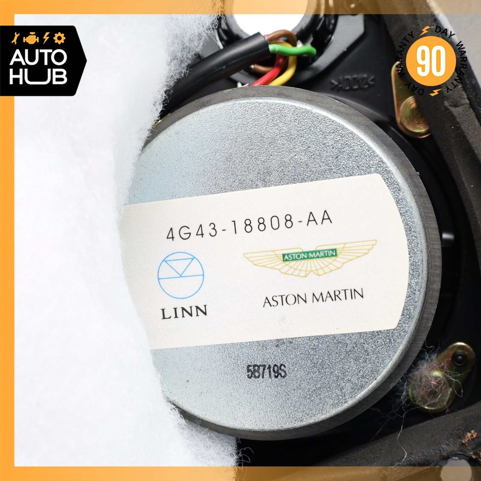 Aston Martin DB9 Left Door Audio Speaker 4G4318808AA OEM 34k