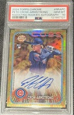 2024 Topps Chrome - Radiating Rookies Autographs Pete Crow-Armstrong #RRA-PC /23