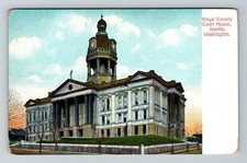 Seattle WA-Washington, Kings County Courthouse Vintage Souvenir Postcard