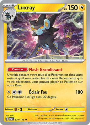 Pokemon Karte Luxray 071/193 Holo Evolutions in Paldea