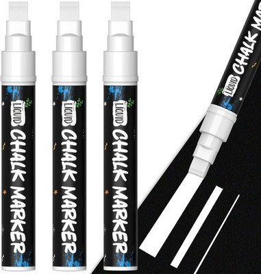 KERIFI Car Window Markers for Glass Washable, 10mm 1 Count (Pack of 3), White 