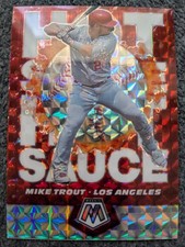 2021 PANINI MOSAIC MIKE TROUT HOT SAUCE INSERT MOSAIC PRIZM#HS-1