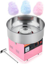 High-Power Pink Cotton Candy Machine with 15" Bowl - Easy to Use