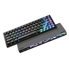 YUNZII AL65 65% Wireless Mechanical Keyboard Aluminum RGB Gasket Black Open Box