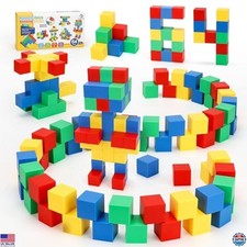 64 PCS Magnetic Building Blocks for Kids, STEM Montessori Learning Toy