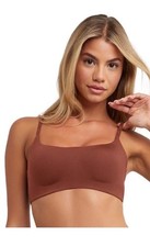 Maidenform Women's Seamless Bralette MBT100 - Brown - Large - bra wireless