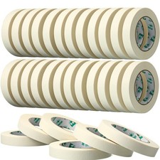 Leelosp 25 Rolls Masking Tape Bulk General Purpose Masking Tape Paint Craft P...