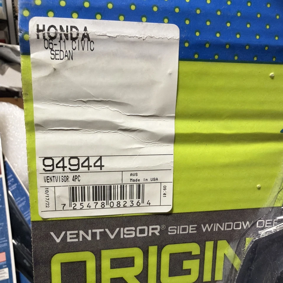 Ventilador AVS 94944 para Honda Civic 2006-2011 - Deflectores de ventana de humo Foto 2 de 3