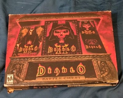 Diablo 1 & 2 Battle Chest Blizzard NTSC Plus Original Receipt CIB 