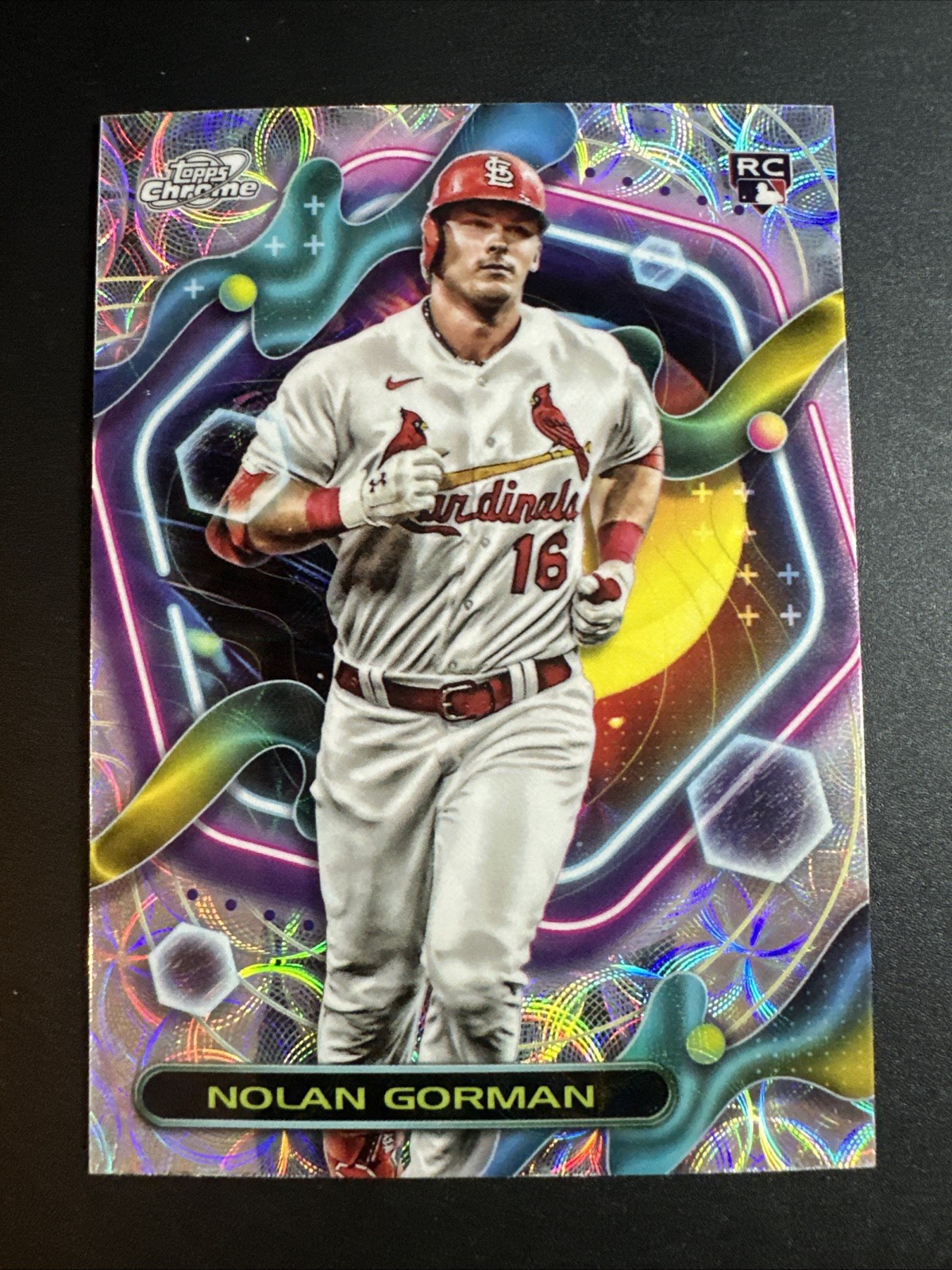 2023 Topps Chrome Cosmic Baseball Nolan Gorman Nucleus RC #16 Cardinals