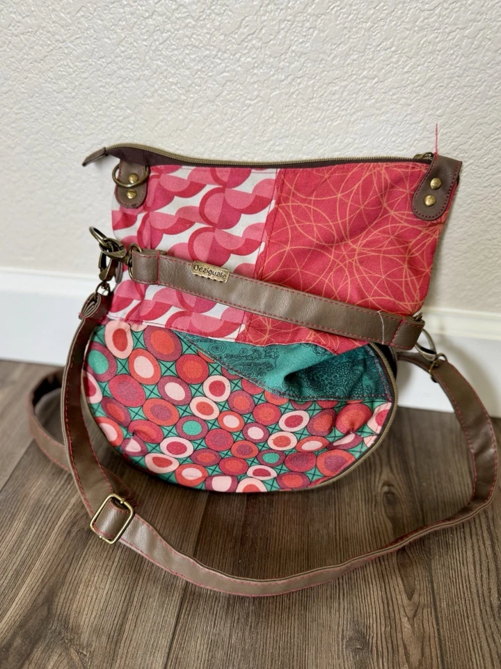 Desigual Cartera Bolso Bandolera Viaje Bolso sin asas Bolso bordado Foto 2 de 4