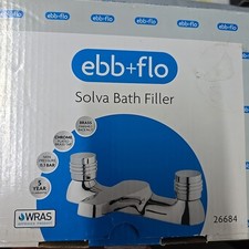 Ebb + Flo Solva Taps Bath Filler Suitable For Low & High Pressure