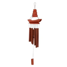 1PC Outdoor Wind Chimes Bamboo Wind Chime Indoor Outdoor Wooden Wind Bell New ]