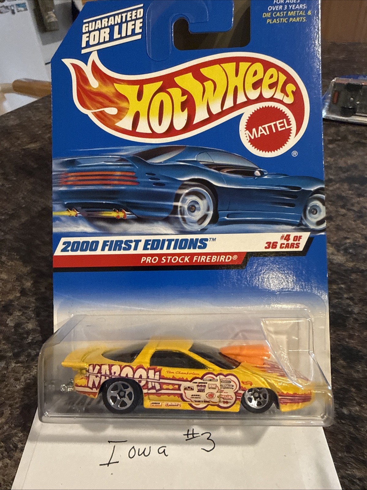 Hot Wheels #064 | Pro Stock Firebird (Yellow) | 2000 First Editions