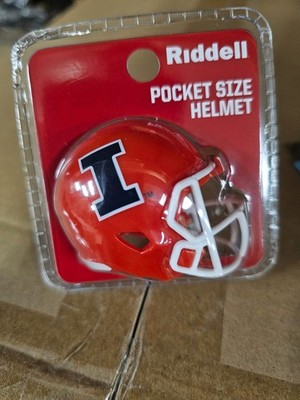 ILLINOIS FIGHTING ILLINI 2025 CLAM SHELL POCKET PRO FOOTBALL HELMET RIDDELL