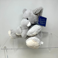 Lovable Huggable Puppets Elephant Plush Stuffed Animal Gray Full Body Cute 8"