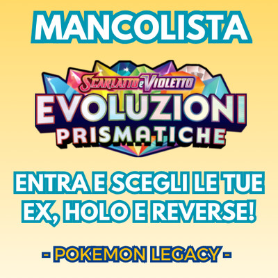 Pokemon Prismatische Evolutions Choose the Ex, Reverse und Holo DEU | PRE MANCOLISTA