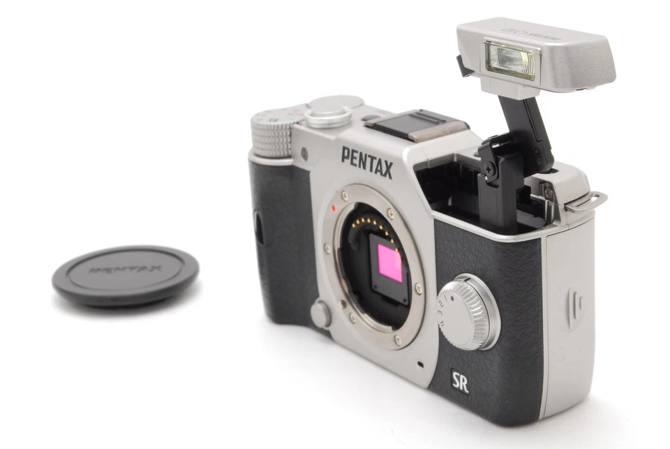 Cámara digital Pentax Q10 plateada 12,4 MP 639 disparos [casi como nueva] #765 de JAPÓN Foto 4 de 4