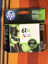 Genuine HP 61XL Tri-Color High Yield Ink Cartridge CH564W EXP Mar 2017 SEALED