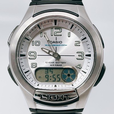 Working Casio Quartz Analog-Digital Watch Vintage AQ-180W Men's Watch NEW