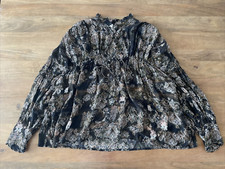 IRO Paris Blouse Womens 34 Black Paisley Ligh...
