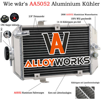 Aluminium Rennsport Kühler Für Yamaha Raptor 660R YFM660R 01-2005 2004 2005