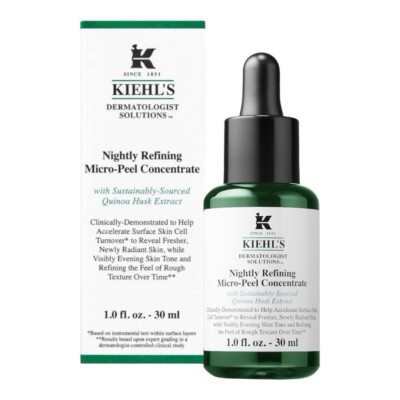 KIEHL'S SINCE 1851 NIGHTLY REFINING MICRO-PEEL CONCENTRATE 30ML - BNIB