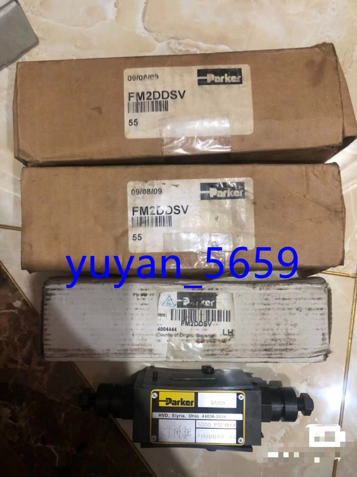 NEW Parker FM2DDSV-55 Hydraulic Flow Control Valve FM2DDSV55