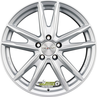 2x Dezent KF silver 7.5x19 ET49.5 - LK5/114.3 ML67.1 Felge Alu
