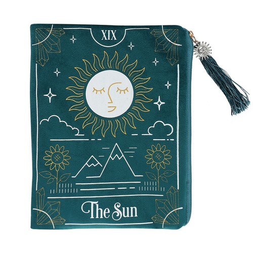 Die Sonne Tarot Karte mit Reißverschluss Tasche