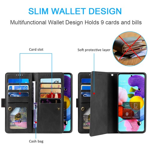 Flip Case Leather Wallet Cover For Motorola G85 G55 G35 G84 G54 G34 G14 G04 E13 - Picture 15 of 62