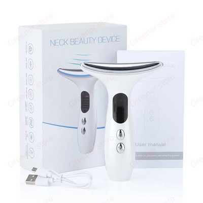 Face Neck Lifting Beauty Anti Wrinkle Device LED Photon Therapy Skin Tightening