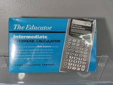 NEW SEALED THE EDUCATOR NO. 204 INTERMEDIATE OVERHEAD CALCULATOR FOR TEACHERS'