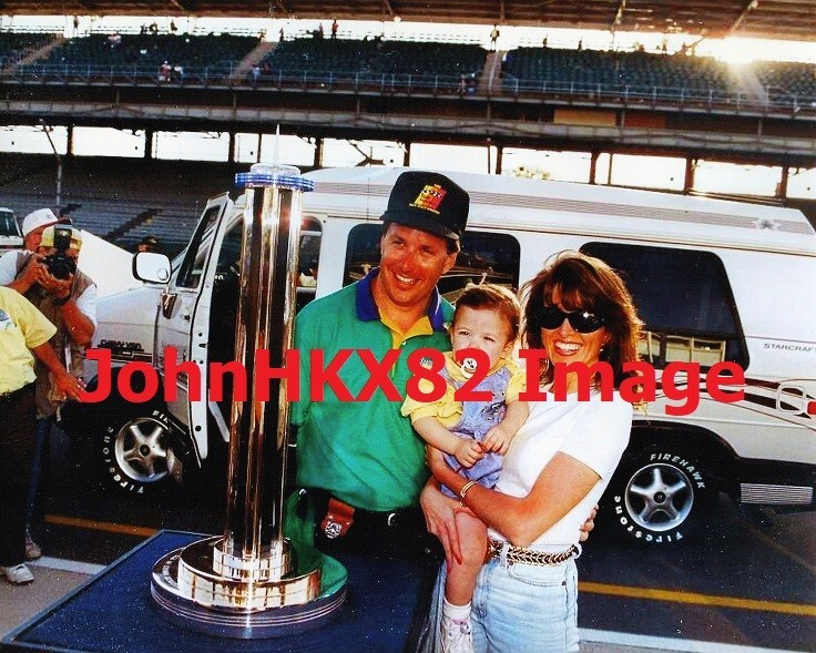 1996 Scott Brayton and Family After Winning Pole Position for Indy 500 Photo