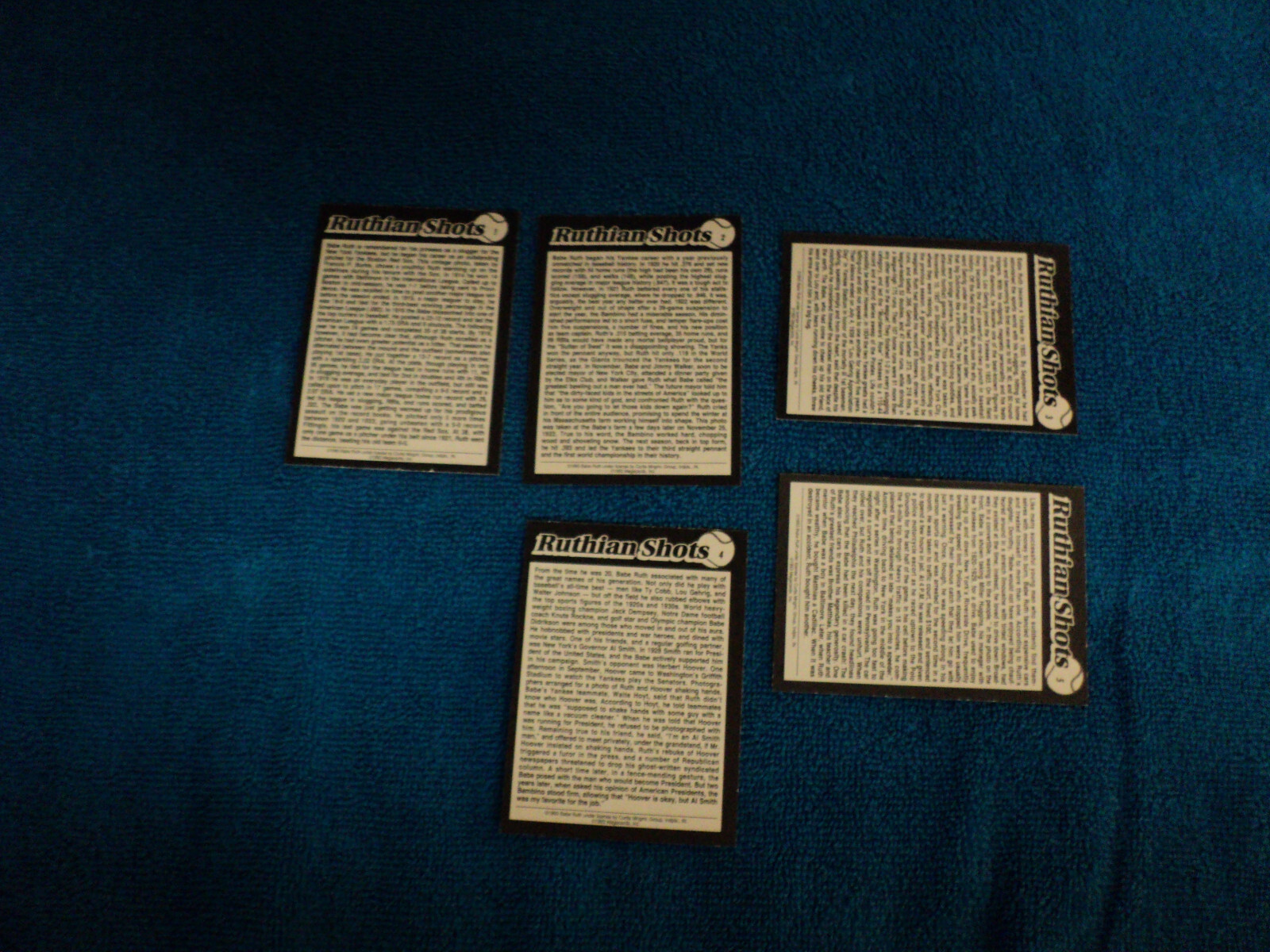 1993 Megacards Babe Ruth Ruthian Shots 5 Card Set NMT AUCT#8842 | eBay