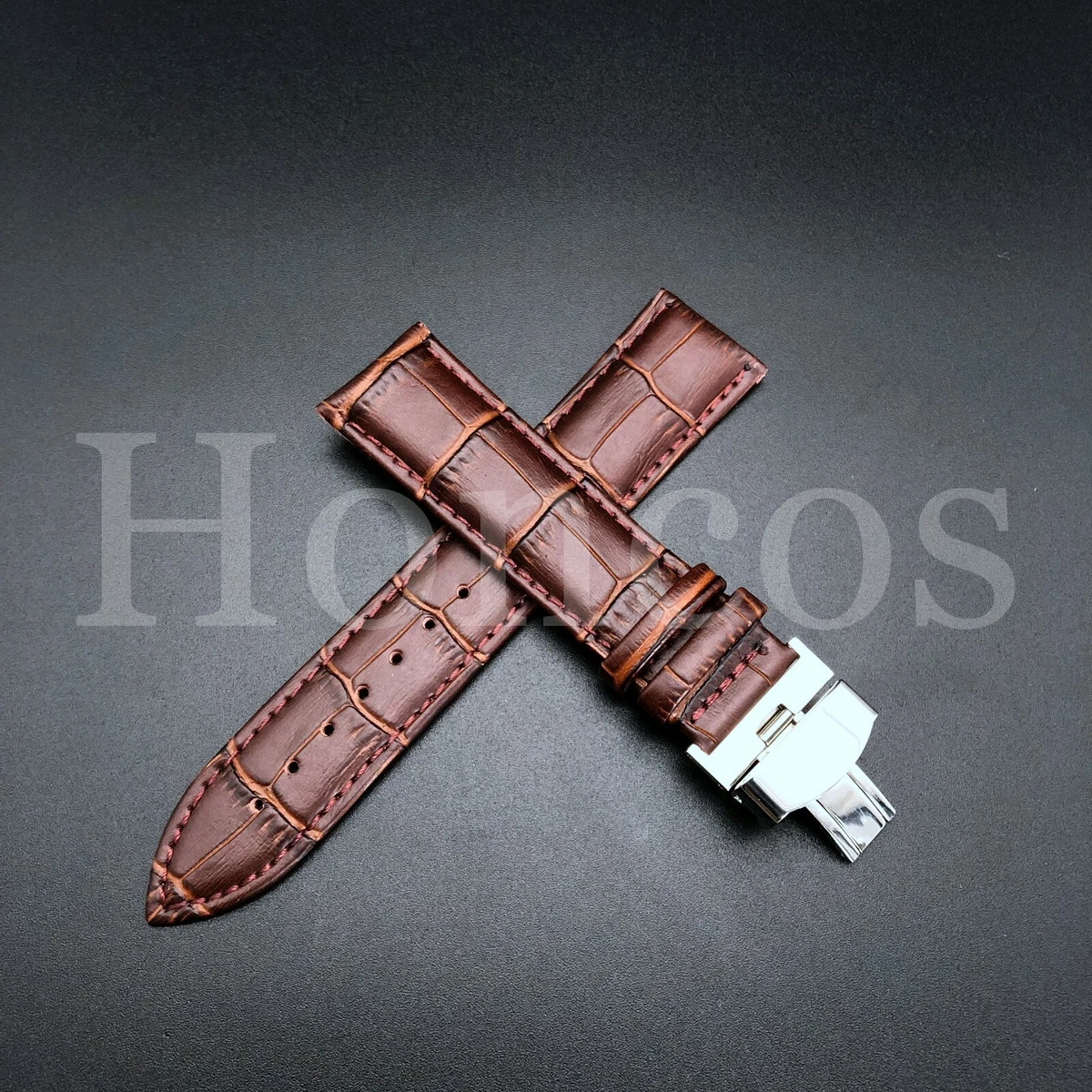 21MM LEATHER WATCH STRAP BAND FITS FOR MOVADO SERIES 800 CHRONO