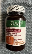 MEDLINE NON256125 1 EA CURAD Sterile Iodoform Pckg Strip 1/2" x 5 yds. Exp 2026