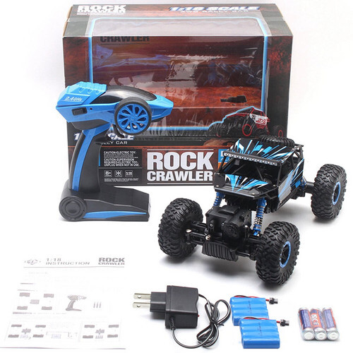 4WD Off-Road RC Monster Truck 1/18 Scale 2.4GHz Remote Control Rock Crawler Car - Picture 15 of 16